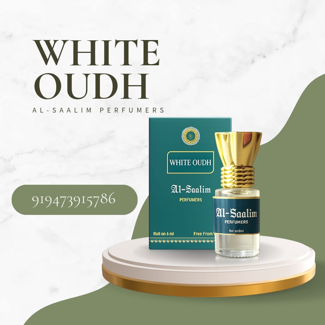 White Oudh Attar (Roll On 6ml) | Al-Saalim Perfumers | Alcohol Free