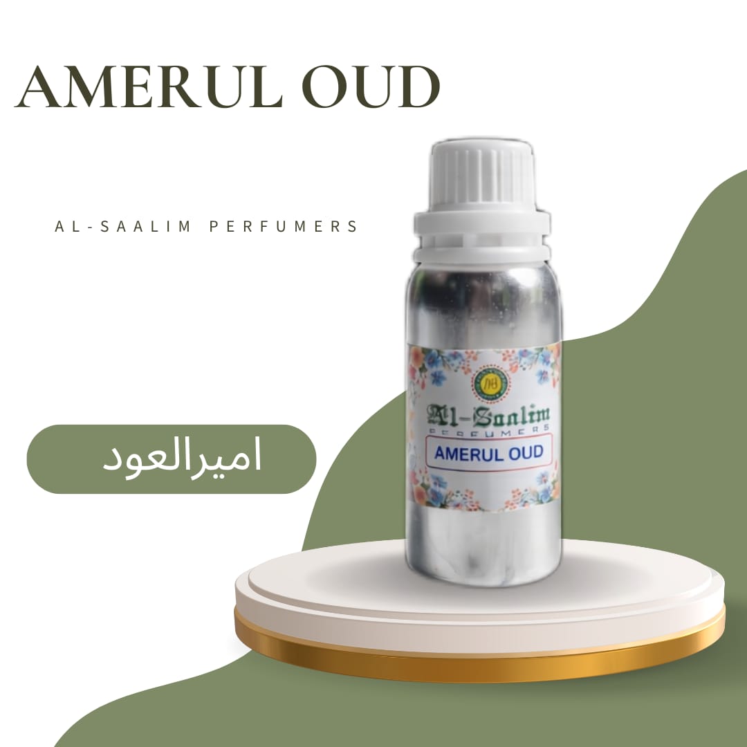 Amerul Oud Attar – 100gm Premium Concentrated Oud Fragrance Oil | Al-Saalim Perfumers | Alcohol Free