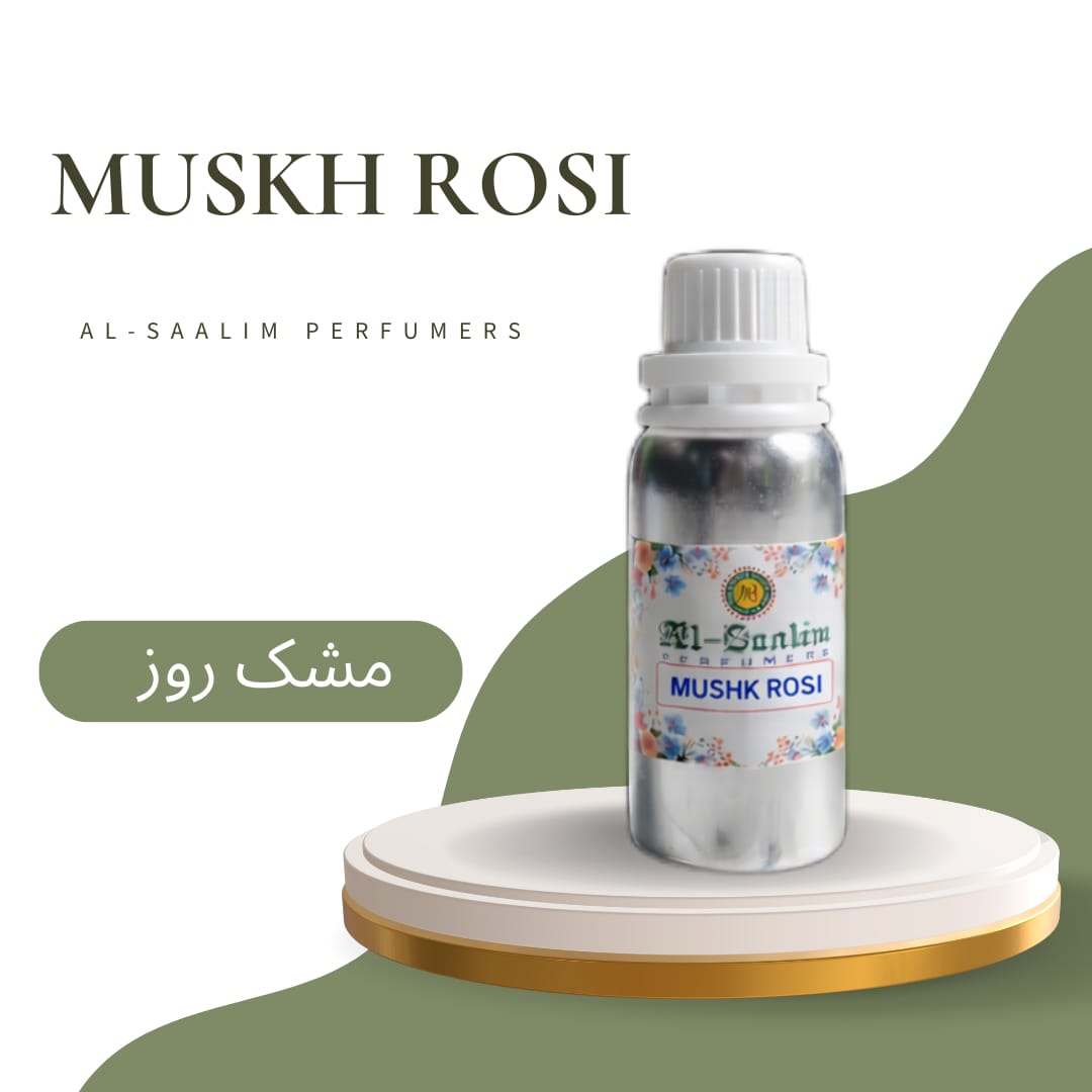 Mushk Rosi Attar – 100gm Premium Floral Musk Fragrance Oil | Al-Saalim Perfumers | Alcohol Free