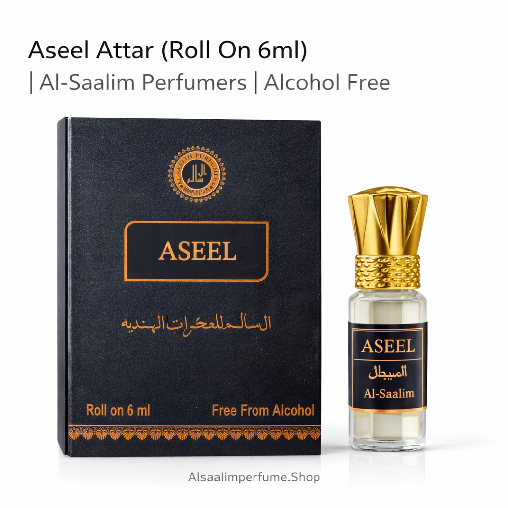 Aseel Attar (Roll On 6ml) | Al-Saalim Perfumers | Alcohol Free