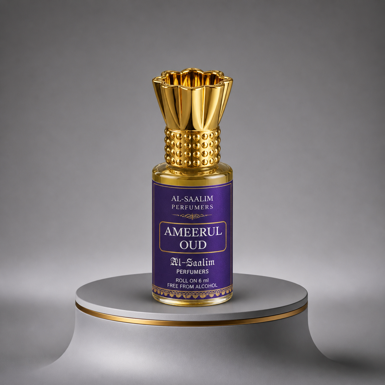 Ameerul Oud Attar (Roll-On 6ml) | Al-Saalim Perfumers | Alcohol-Free
