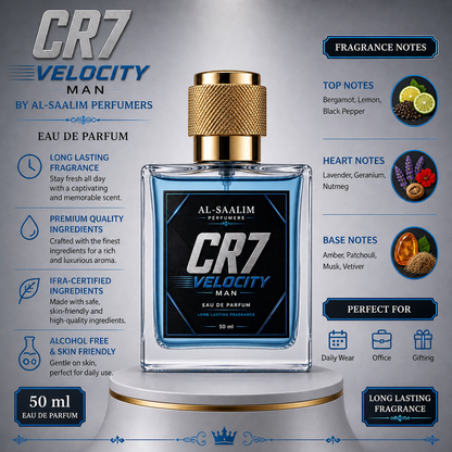 CR7 Velocity Perfume 50ml | Strong & Fresh Long Lasting Fragrance