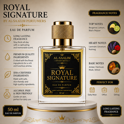 Royal Signature Eau De Parfum 50ml | Luxury Long Lasting Perfume