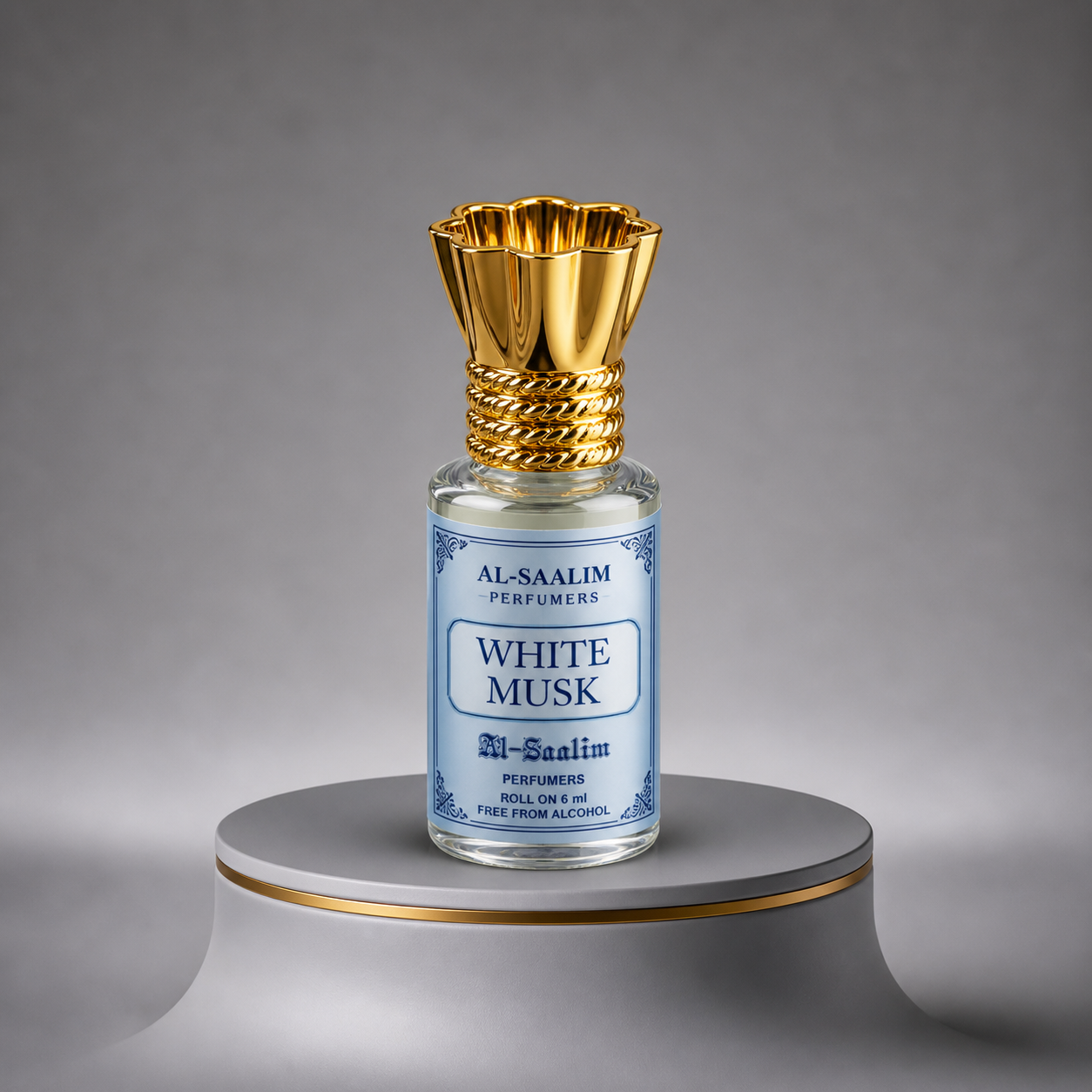White Musk Attar (Roll-On 6ml) | Al-Saalim Perfumers | Alcohol-Free