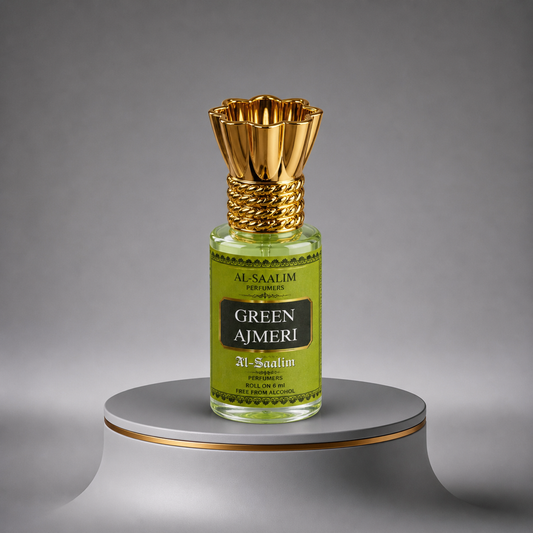 Green Ajmeri Attar (Roll-On 6ml) | Al-Saalim Perfumers | Alcohol-Free