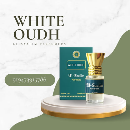 White Oudh Attar (Roll On 6ml) | Al-Saalim Perfumers | Alcohol Free