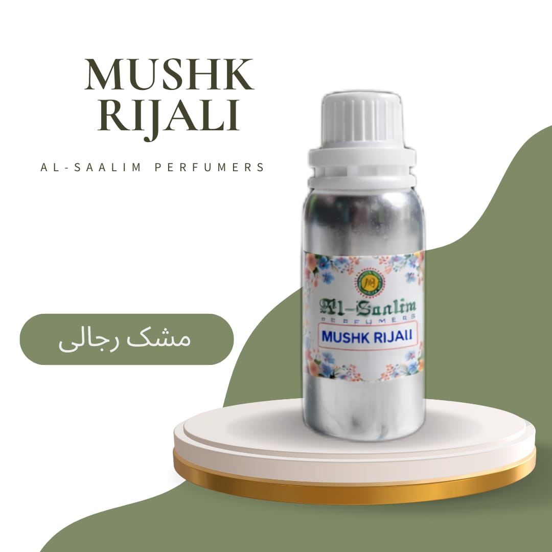 Mushk Rijali Attar – 100gm Premium Concentrated Fragrance Oil | Al-Saalim Perfumers | Alcohol Free