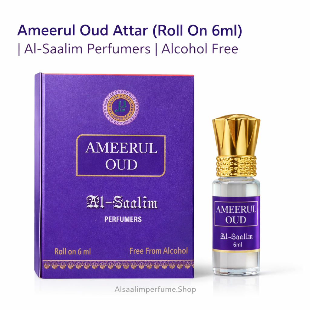 Ameerul Oud Attar (Roll-On 6ml) | Al-Saalim Perfumers | Alcohol-Free
